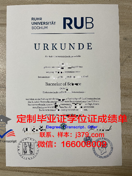 波鸿大学毕业证案例